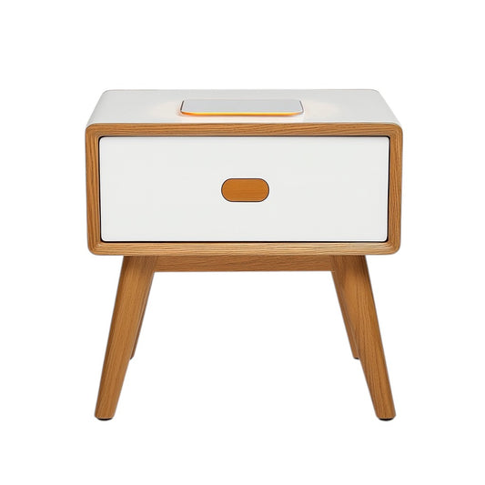 Vlynqc Smart 2-Drawer Nightstand with Wireless Charging